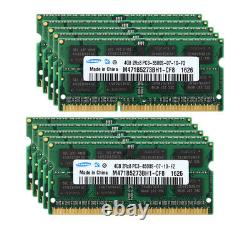 10PCS Samsung 4GB 2RX8 DDR3 1066MHz PC3-8500S 1.5V SODIMM Laptop RAM Memory 40GB