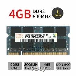 16GB 8G 4G PC2-6400 DDR2-800MHz 200Pin SODIMM Laptop Memory RAM For Hynix Lot UK