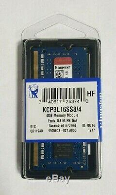 25 x Kingston KCP3L16SS8/4 SODIMM DDR3L 1600Mhz Laptop Memory RAM 4GB BRAND NEW