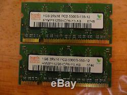 2GB DDR2 Laptop RAM Memory 2 X 1GB DDR2 555 / 667MHz SODIMM PC2-5300 200pin