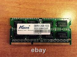 2GB PC3-10600 DDR3-1333Mhz Laptop SoDimm Memory RAM Asint Brand