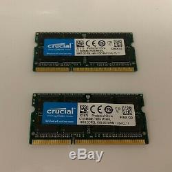 32GB 2x 16GB DDR3L 1600 MHz PC3L -1600 Crucial Laptop Memory RAM Kit 32 GB DDR3L