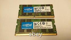 32GB (2x16GB) Crucial DDR4-2666 RAM (PC4-21300 laptop SODIMM memory)