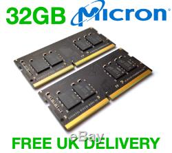 32GB (2x16GB) Micron chip DDR4 2666MHz Laptop Memory RAM SODIMM PC4-21300