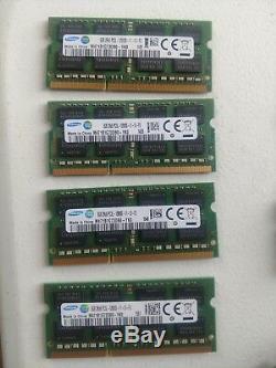 32GB DDR3 Laptop RAM Samsung 4x8GB Memory PC3L 12800 LOT 8GB So-DIMMs Sticks
