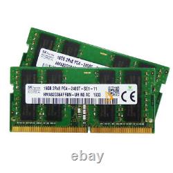 32GB SK Hynix 2X 16GB 2RX8 DDR4-2400T PC4-19200S CL17 SODIMM Laptop Memory RAM $