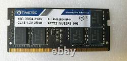 32GB TimeTec 2x 16GB DDR4 2133 MHz PC4-17000 SO-DIMM Laptop Memory RAM cl15 1.2v