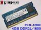 4GB DDR3L-1600 PC3L-12800 1600Mhz KINGSTON ACR16D3LS1NBG/4G LAPTOP RAM MEMORY