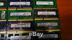 4GB Lot of 28x Laptop RAM DDR3 Memory Mixed Brands/Speeds