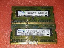 4GB Samsung (2x2GB) PC3-10600S DDR3 SODIMM Laptop Memory RAM M471B5773CHS-CH9