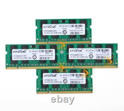 4pcs Crucial 4GB 2Rx8 PC2-5300S DDR2 667Mhz 200Pin RAM Memory Laptop SO-DIMM@
