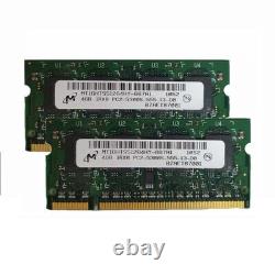 4pcs Micron 4GB 1Rx8 PC2-5300S DDR2 667Mhz 200Pin RAM Memory Laptop SO-DIMM