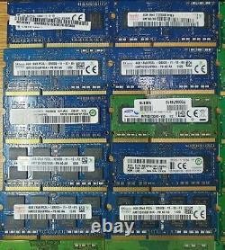 50 x 4GB DDR3L PC3L 1.35v Laptop Notebook Memory Ram SODIMM Job Lot All Tested