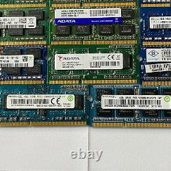 56GB JOBLOT OF 14 X 4GB DDR3 PC3 PC3L STICKS Laptop SODIMM RAM Memory 204-Pin