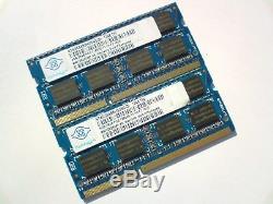 8GB 2x 4GB DDR3 1600 PC3-12800S 1600Mhz 1333 NANYA LAPTOP MEMORY RAM SPEICHER