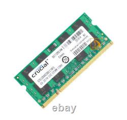 8GB Crucial 2X 4GB 2RX8 PC2-6400 DDR2-800MHz 200pin SODIMM RAM Laptop Memory @