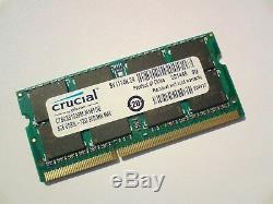 8GB DDR3L-1333 PC3L-10600 1333Mhz CRUCIAL CT8G3S1339M. M16FDD LAPTOP RAM MEMORY