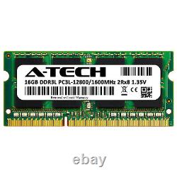 A-Tech 16GB PC3-12800 Laptop SODIMM DDR3 1600 Memory RAM Stick PC3L DDR3L 1x 16G