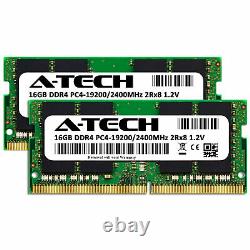 A-Tech 32GB 2 x 16GB PC4-19200 Laptop SODIMM DDR4 2400 MHz 2Rx8 Memory RAM 32G