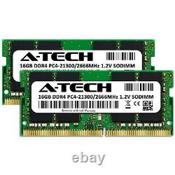 A-Tech 32GB 2x 16GB PC4-21300 Laptop SODIMM 260-Pin DDR4 2666 MHz Memory RAM Kit