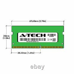 A-Tech 32GB 2x 16GB PC4-25600 Laptop SODIMM DDR4 3200 MHz Non-ECC Memory RAM 32G