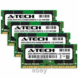 A-Tech 64GB 4x 16GB PC4-25600 Laptop SODIMM DDR4 3200 MHz Non-ECC Memory RAM 64G