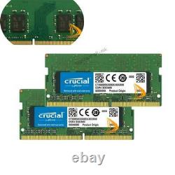 CPU Crucial 2PCS 16GB 1RX8 DDR4 PC4-2666V PC4-21300S SO-DIMM Laptop Memory RAM #