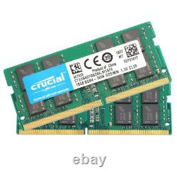 CRUCIAL DDR4 16GB 2666 PC4-21300 Laptop SODIMM 260Pin Notebook Memory RAM 2x 16G