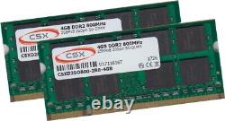 CSX 8Gb 2x 4GB DDR2 800MHz RAM Memory Notebook Laptop PC-6400 + Apple Macbook