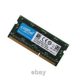 Crucial 16GB 8GB 4GB PC3L 12800 DDR3L 1600MHz Laptop Memory RAM SO-DIMM 204 Lot