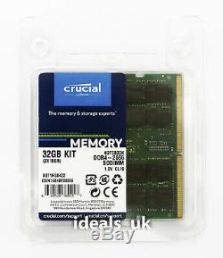 Crucial 32GB (16GB x 2) DDR4 2666MHz SODIMM (CT2K16G4SFD8266) Laptop RAM