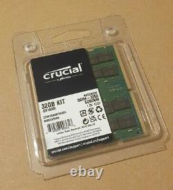Crucial 32GB RAM DDR4 3200 SODIMM CL22 Laptop Memory Kit