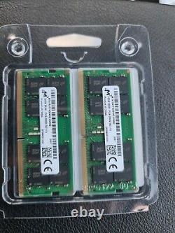 Crucial 64GB (2x32GB Kit) DDR4 PC4-21300 Laptop SO-DIMM RAM Memory 2666MHz