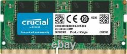 Crucial DDR4 RAM 16GB KIT (8GBx2) 3200 MHz SODIMM LAPTOP MEMORY NEW Same Day