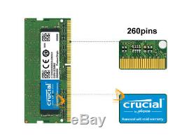 Crucial Kits 2x 16GB 1RX8 PC4-2400T DDR4-19200S SO-DIMM Laptop Memory RAM 1.2V $