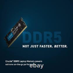 Crucial RAM 16GB DDR5 5600MHz or 5200MHz or 4800MHz Laptop Memory CT16G56C46S5