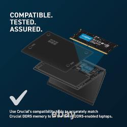 Crucial RAM 64GB Kit (2X32Gb) DDR5 4800Mhz CL40 Laptop Memory CT2K32G48C40S5