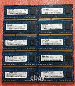 ELPIDA Job Lot 10x4GB DDR3 PC3L-12800S 1600MHz SODIMM Laptop RAM Memory 204pin