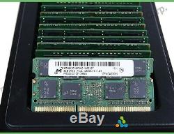 EXC Matching Lot 8x 8GB Micron PC3L-12800S DDR3 1600 SO-DIMM Laptop Memory RAM