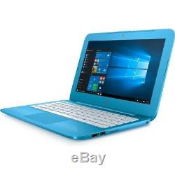 HP Stream 11.6 Laptop Intel Celeron N3060 4GB RAM 32GB Flash Memory Aqua Blue