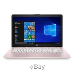 HP Stream 14 Laptop AMD A4 4GB RAM 64GB eMMC Flash Memory Rose Pink AMD Dual