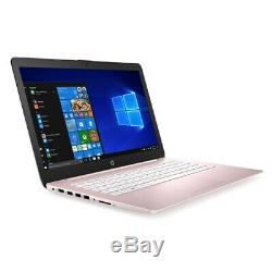 HP Stream 14 Laptop AMD A4 4GB RAM 64GB eMMC Flash Memory Rose Pink AMD Dual