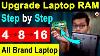 How To Upgrade Laptop Ram Lenovo Ideapad 320 Ram Upgrade U0026 HP 630 Ram Upgrade How To Change Ram