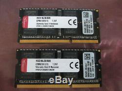 Hyper Kingston 16GB (2 x 8GB) PC3L 12800 1600 DDR3L Sodimm Laptop RAM Memory