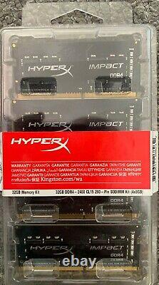 HyperX Impact 32GB (4x8GB) DDR4 2400 CL15 Laptop Memory RAM