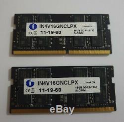 Integral 32GB 2x16GB DDR4 2133MHz 17000 PC4-2133P SODIM RAM Memory 260pin Laptop