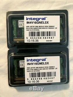 Integral 32GB DDR4 RAM 2666MHz (2x16GB) Laptop memory upgrade Brand New