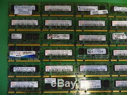 Job Lot 50 x Laptop RAM Memory DDR2 512MB 1GB 5300 4200 scrap gold (8)