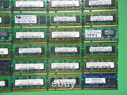 Job Lot 50 x Laptop RAM Memory DDR2 512MB 5300 4200 Scrap Gold (R2)