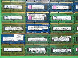 Job Lot 50 x Laptop RAM Memory DDR3 1GB 10600 1333 scrap gold (R4)